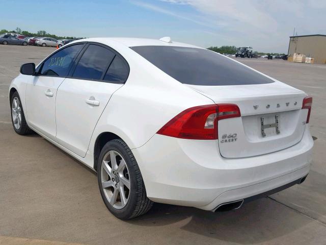 YV1612FS8E1296330 - 2014 VOLVO S60 T5 WHITE photo 3