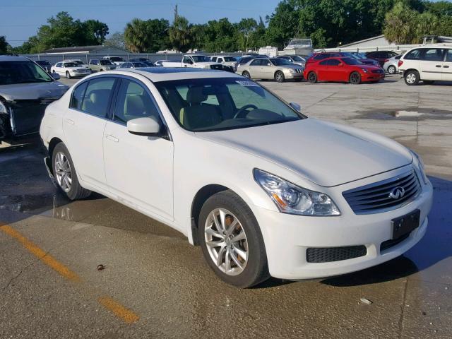 JNKCV61F89M353076 - 2009 INFINITI G37 WHITE photo 1