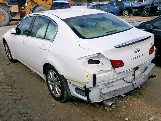 JNKCV61F89M353076 - 2009 INFINITI G37 WHITE photo 3