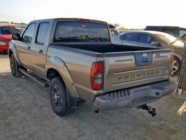 1N6ED27T54C470001 - 2004 NISSAN FRONTIER C TAN photo 3