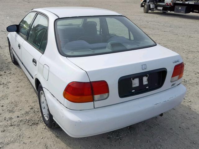 JHMEJ6522VS015268 - 1997 HONDA CIVIC DX WHITE photo 3