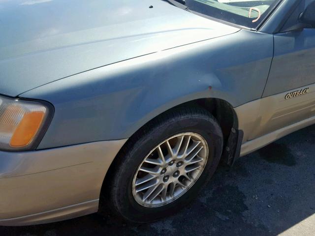 4S3BH665517600478 - 2001 SUBARU LEGACY OUT GREEN photo 9