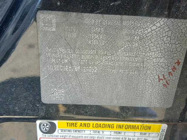 1G1ZC5E17BF129052 - 2011 CHEVROLET MALIBU 1LT BLACK photo 10