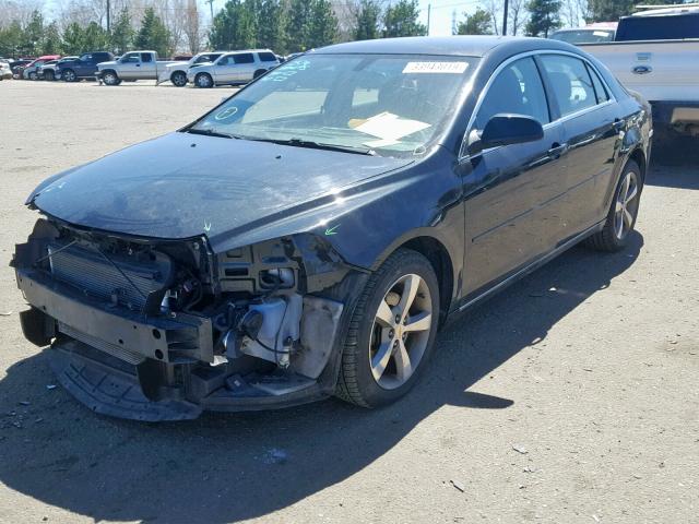 1G1ZC5E17BF129052 - 2011 CHEVROLET MALIBU 1LT BLACK photo 2
