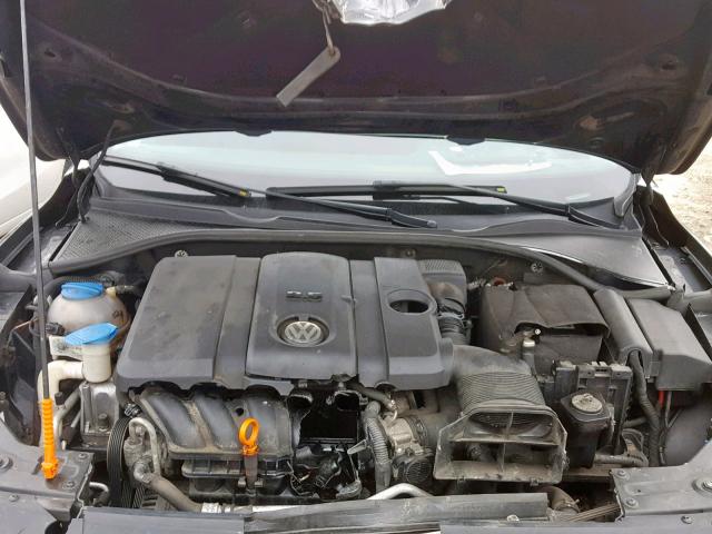 1VWAP7A34DC081698 - 2013 VOLKSWAGEN PASSAT S BLACK photo 7