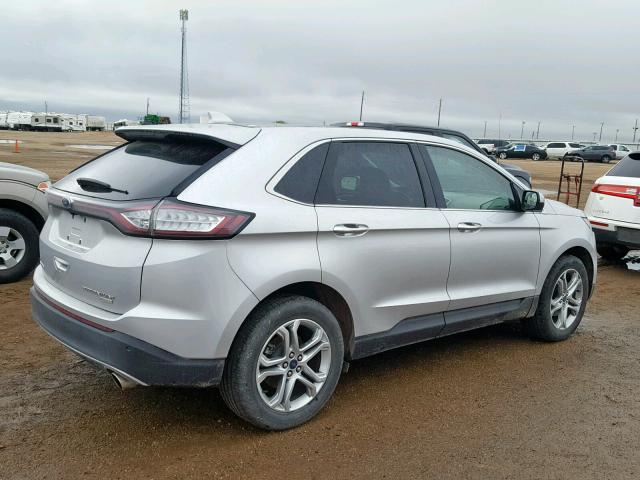 2FMPK3K9XHBB52850 - 2017 FORD EDGE TITAN SILVER photo 4