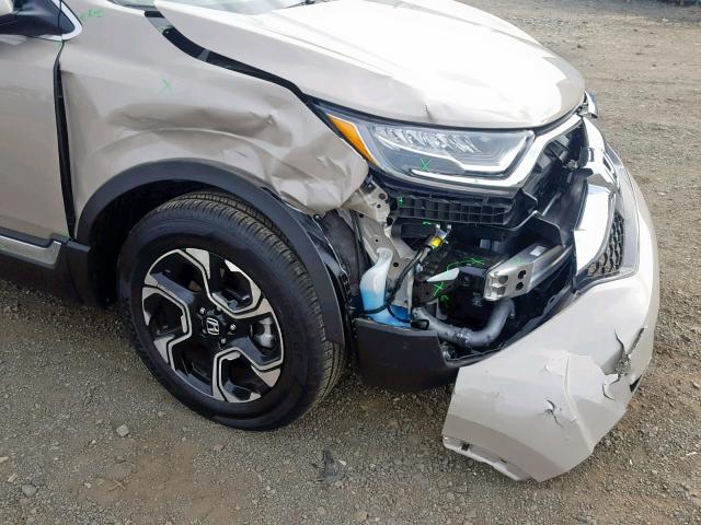 5J6RW2H97JL019692 - 2018 HONDA CR-V TOURI TAN photo 9