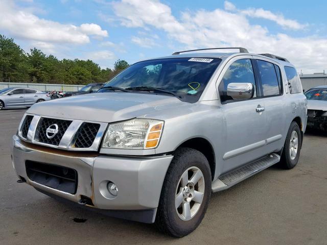 5N1AA08B64N735271 - 2004 NISSAN ARMADA SE SILVER photo 2