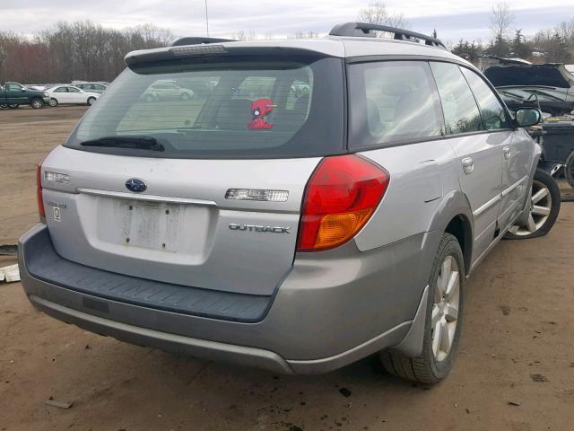 4S4BP62C667312561 - 2006 SUBARU LEGACY OUT SILVER photo 4