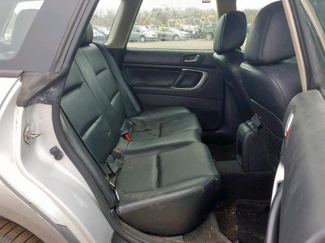 4S4BP62C667312561 - 2006 SUBARU LEGACY OUT SILVER photo 6