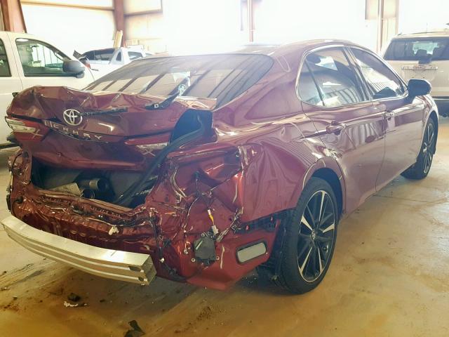 4T1B61HK4JU559706 - 2018 TOYOTA CAMRY XSE RED photo 4