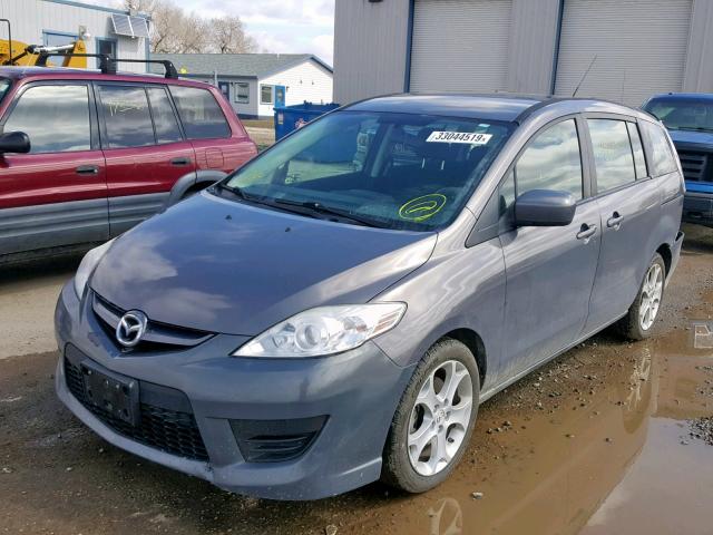 JM1CR2WL2A0370433 - 2010 MAZDA 5 CHARCOAL photo 2