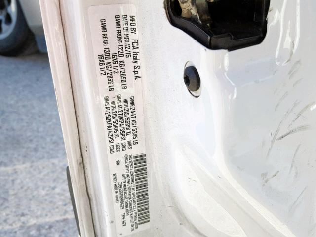 ZFBERFAT1G6B84126 - 2016 RAM PROMASTER 白色 照片 10