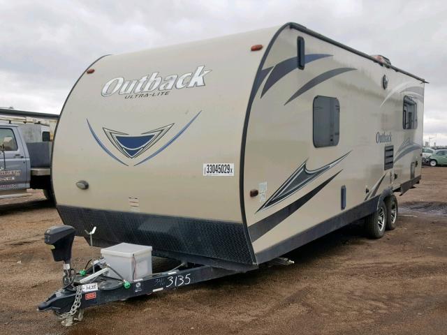 4YDT24028HB450346 - 2017 KEYSTONE OUTBACK WHITE photo 2