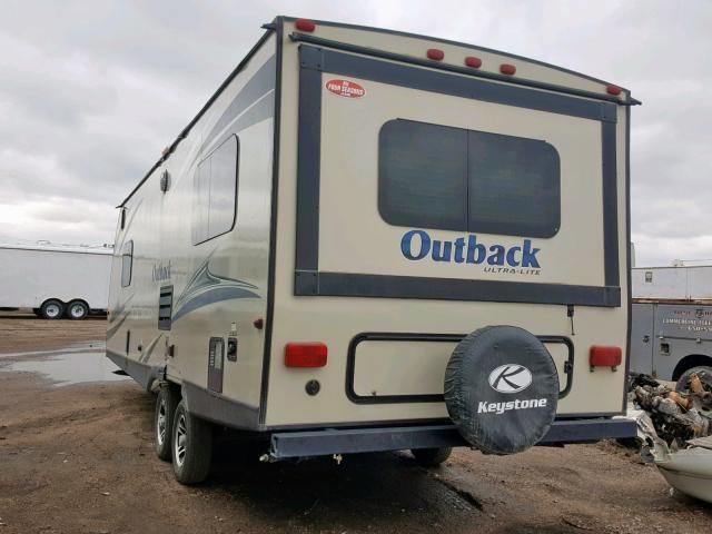 4YDT24028HB450346 - 2017 KEYSTONE OUTBACK WHITE photo 3