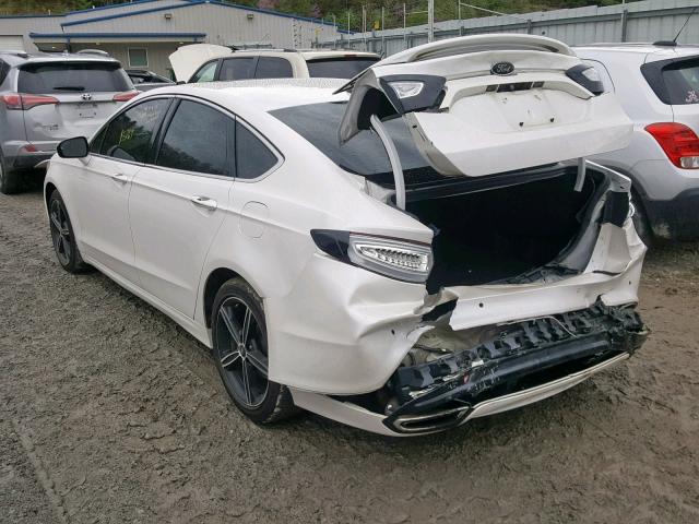 3FA6P0K95FR168524 - 2015 FORD FUSION TIT WHITE photo 3