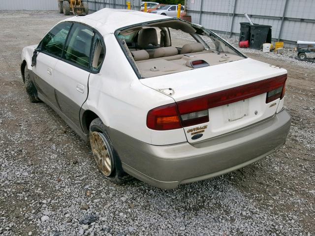 4S3BE686417209692 - 2001 SUBARU LEGACY OUT WHITE photo 3