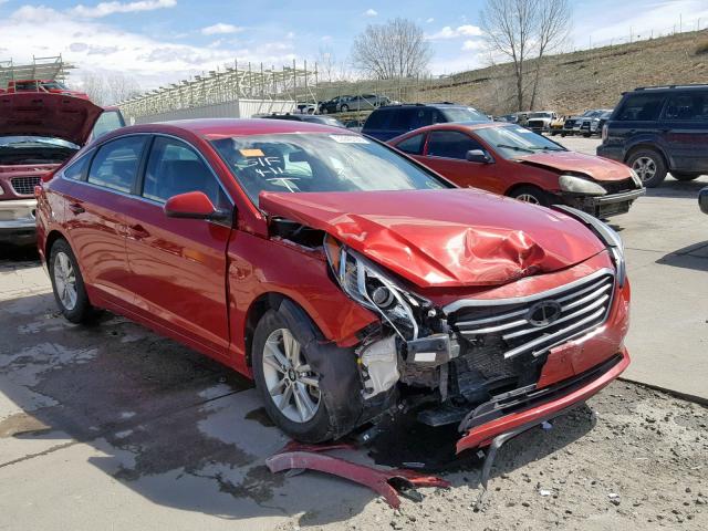 5NPE24AF4HH494243 - 2017 HYUNDAI SONATA SE RED photo 1