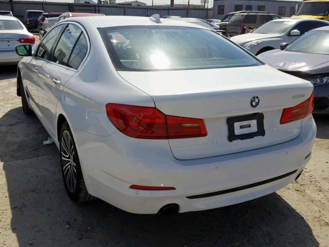 WBAJA5C36HWA35400 - 2017 BMW 530 I WHITE photo 3