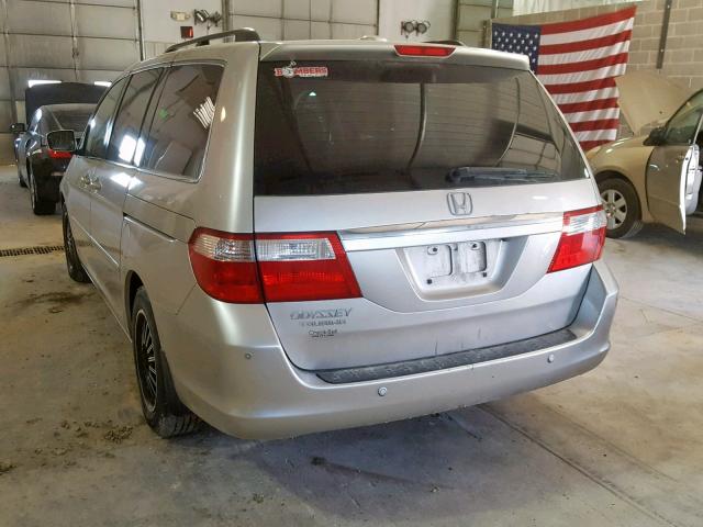 5FNRL38867B122254 - 2007 HONDA ODYSSEY TO SILVER photo 3