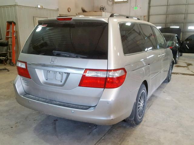 5FNRL38867B122254 - 2007 HONDA ODYSSEY TO SILVER photo 4