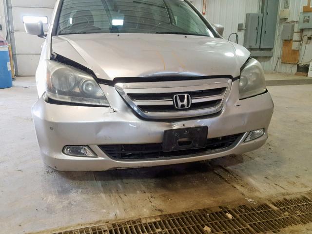 5FNRL38867B122254 - 2007 HONDA ODYSSEY TO SILVER photo 9