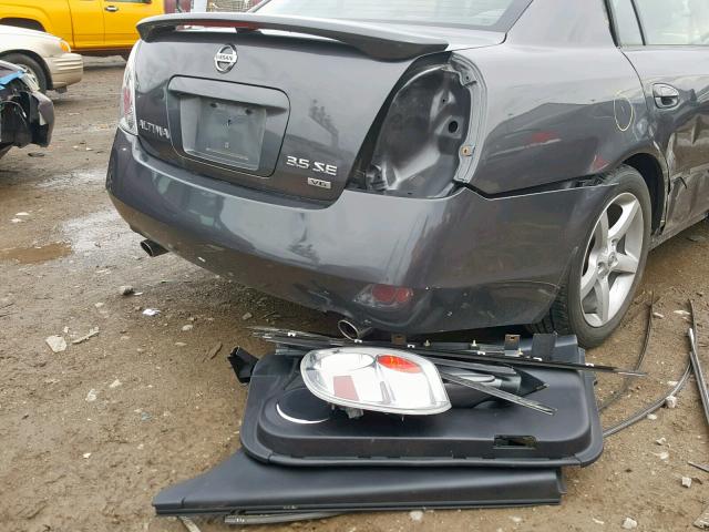 1N4BL11D16C234149 - 2006 NISSAN ALTIMA SE GRAY photo 9