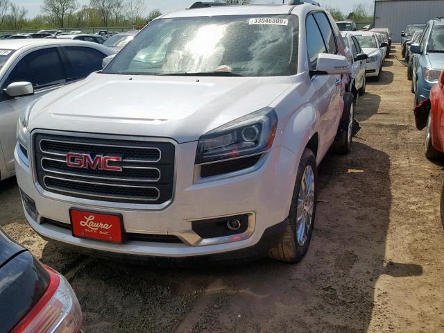 1GKKRSKD9HJ257100 - 2017 GMC ACADIA LIM WHITE photo 2