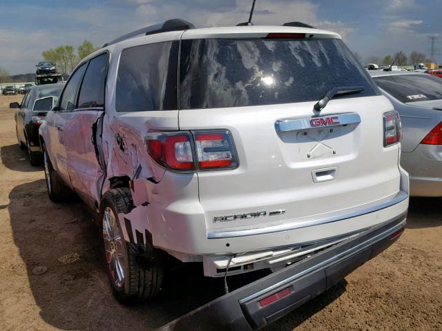 1GKKRSKD9HJ257100 - 2017 GMC ACADIA LIM WHITE photo 3