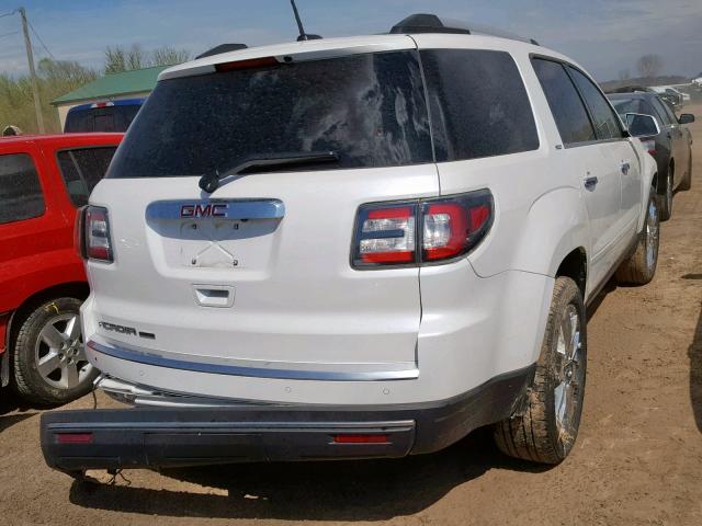 1GKKRSKD9HJ257100 - 2017 GMC ACADIA LIM WHITE photo 4