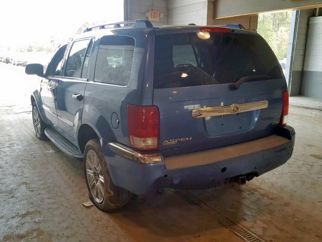 1A8HW58297F547529 - 2007 CHRYSLER ASPEN LIMI BLUE photo 3