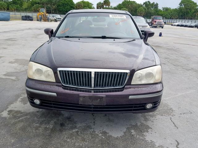 KMHFU45E15A427260 - 2005 HYUNDAI XG 350 PURPLE photo 9