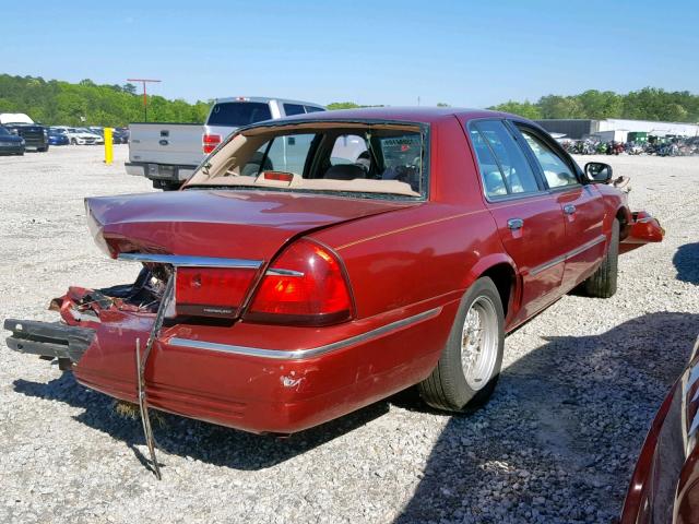 2MEFM75W3XX638452 - 1999 MERCURY GRAND MARQ RED photo 4