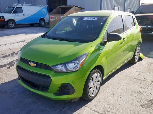 KL8CB6SA4GC617788 - 2016 CHEVROLET SPARK LS GREEN photo 2