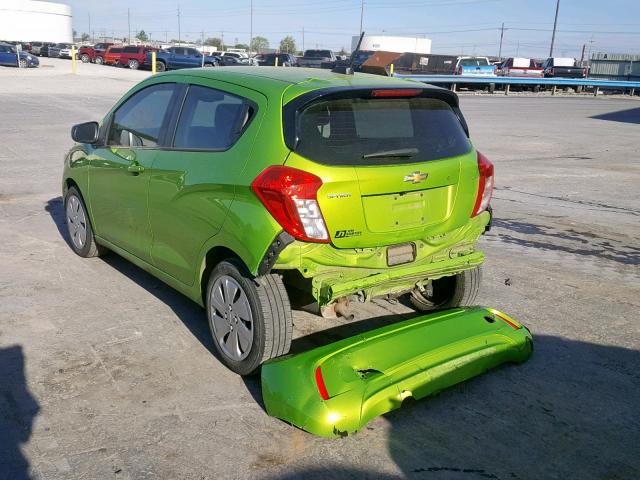 KL8CB6SA4GC617788 - 2016 CHEVROLET SPARK LS GREEN photo 3