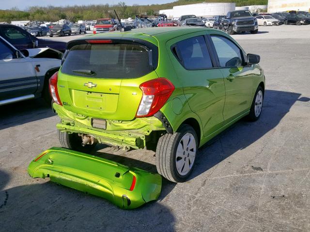 KL8CB6SA4GC617788 - 2016 CHEVROLET SPARK LS GREEN photo 4