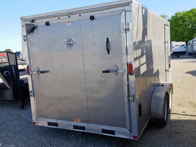 4YMCL1626FT015402 - 2015 CARGO TRAILER SILVER photo 4