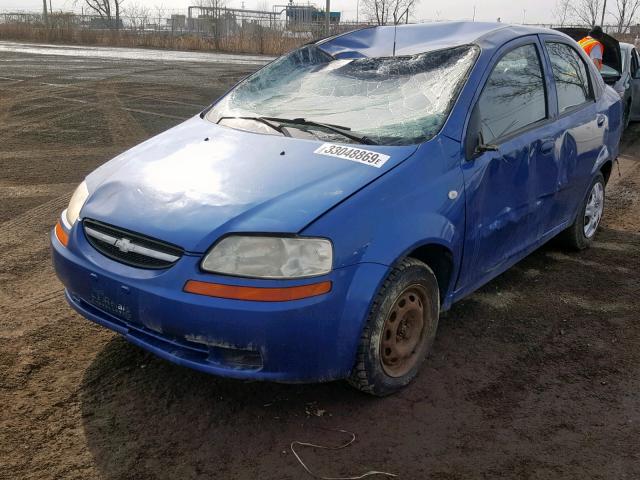 KL1TG59686B540665 - 2006 CHEVROLET AVEO LT BLUE photo 2