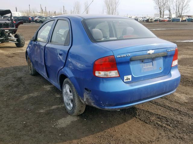 KL1TG59686B540665 - 2006 CHEVROLET AVEO LT BLUE photo 3