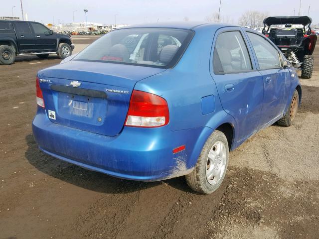 KL1TG59686B540665 - 2006 CHEVROLET AVEO LT BLUE photo 4