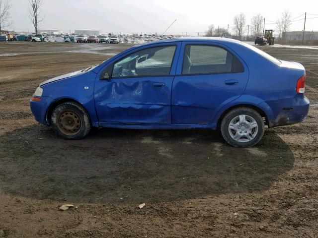 KL1TG59686B540665 - 2006 CHEVROLET AVEO LT BLUE photo 9