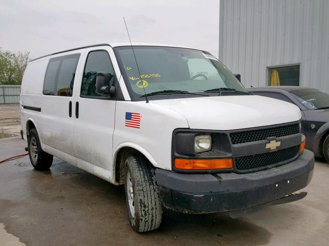 1GCSGAFX7D1156356 - 2013 CHEVROLET EXPRESS G1 WHITE photo 1