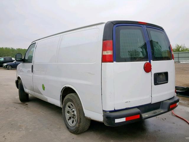 1GCSGAFX7D1156356 - 2013 CHEVROLET EXPRESS G1 WHITE photo 3