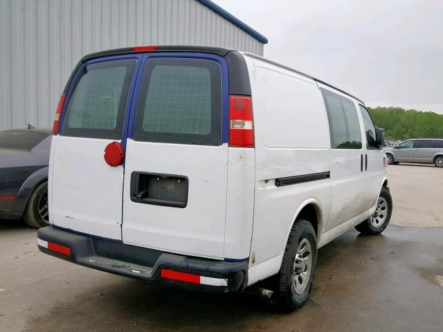 1GCSGAFX7D1156356 - 2013 CHEVROLET EXPRESS G1 WHITE photo 4