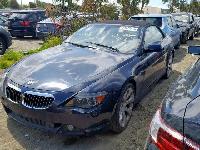 WBAEK13486CN79876 - 2006 BMW 650 I BLUE photo 2