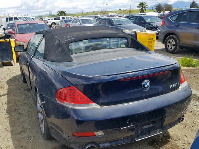 WBAEK13486CN79876 - 2006 BMW 650 I BLUE photo 3