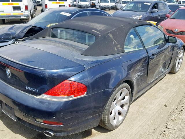 WBAEK13486CN79876 - 2006 BMW 650 I BLUE photo 4