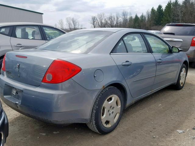 1G2ZF57B784110126 - 2008 PONTIAC G6 VALUE L BLUE photo 4