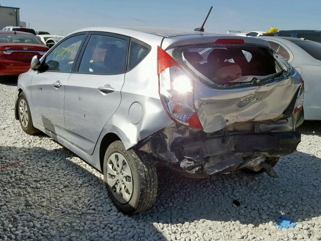 KMHCT5AE2FU225268 - 2015 HYUNDAI ACCENT GS SILVER photo 4