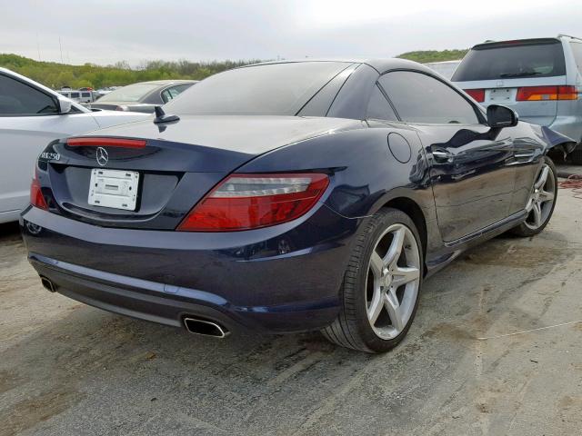 WDDPK4HA0DF051214 - 2013 MERCEDES-BENZ SLK 250 BLUE photo 4